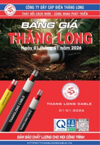 Bảng giá cáp điện Thăng Long 1-2026