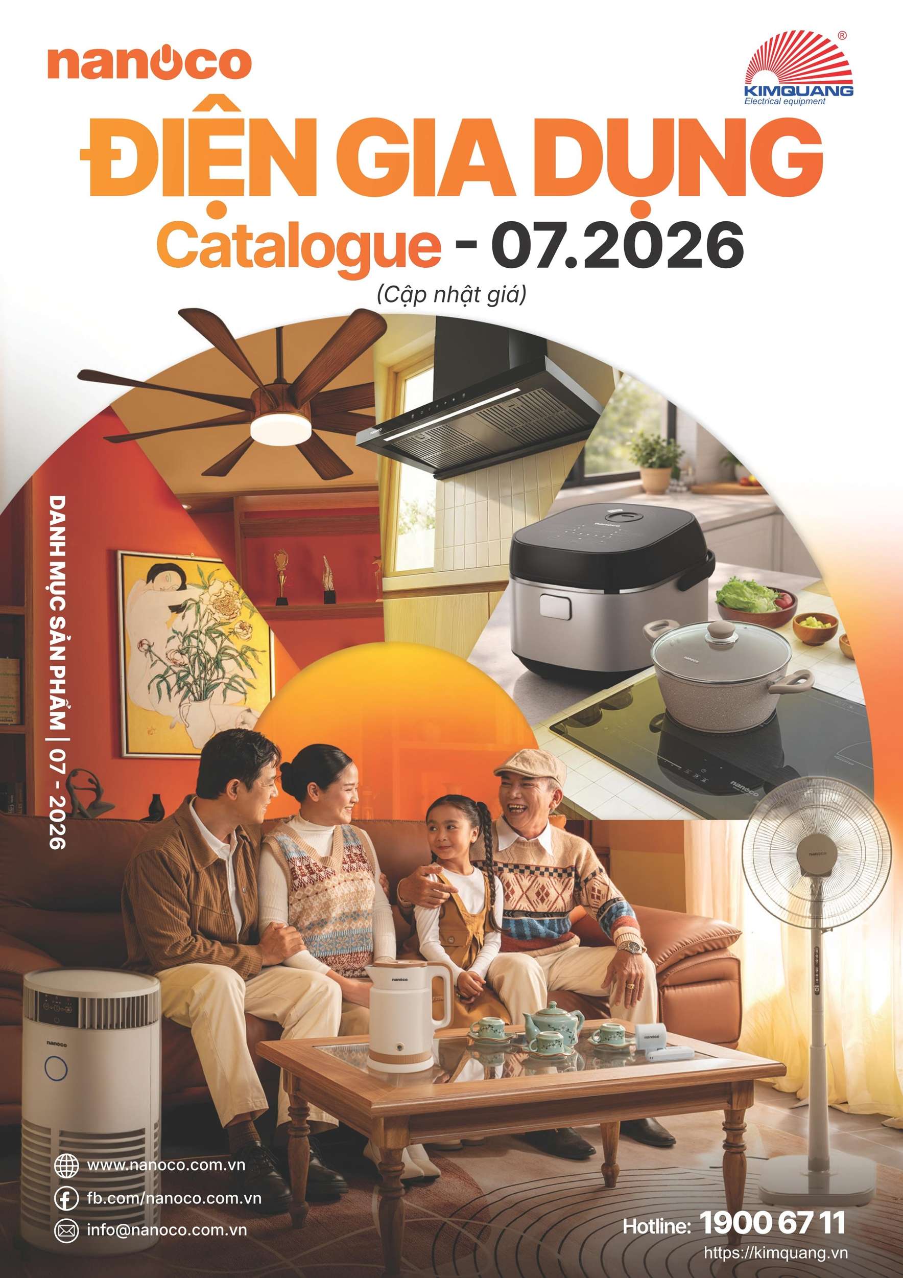 Bảng giá quạt Nanoco 7-2026