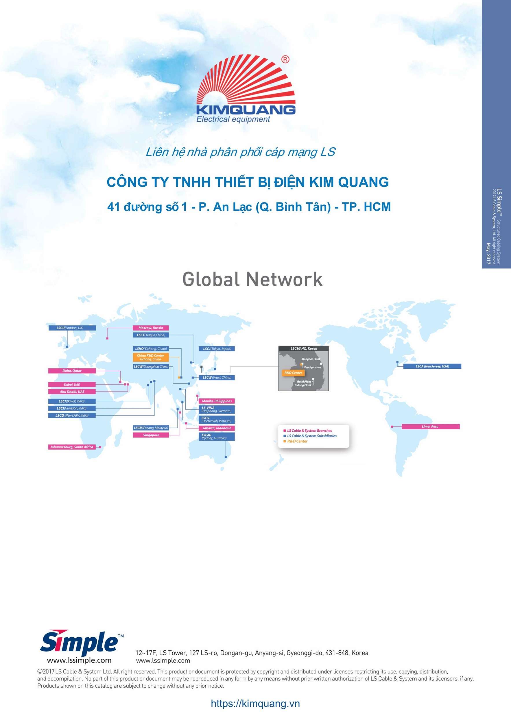 Caraalogue cáp mạng truyền dữ liệu LS